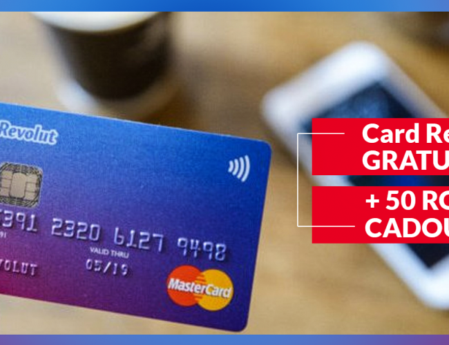 Promotie Revolut (cardul de calatorii): Card Standard Gratuit + 50 RON Cadou